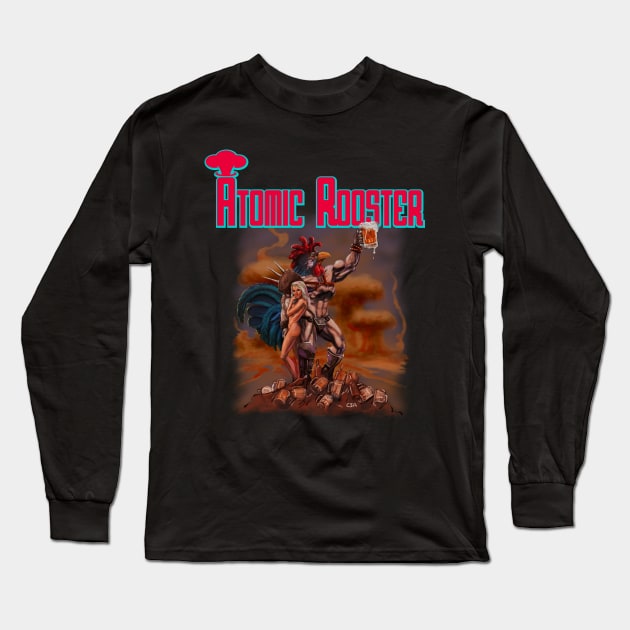 ATOMIC ROOSTER (Medieval) Long Sleeve T-Shirt by MasterpieceArt